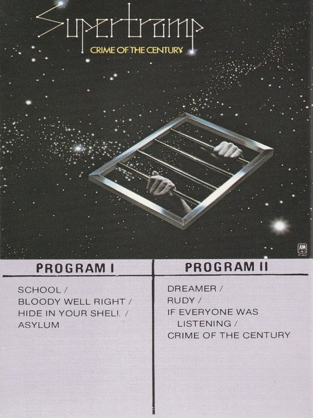 Supertramp - Crime Of The Century - 1974 Cassette Tape